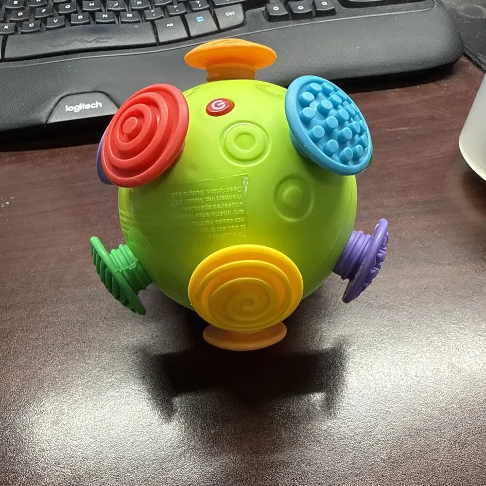 NEW Colorful Bouncing Ball Toy Kids Battery Operated Sensory Play Fun Vibrating